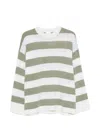 Allude Horizontal-stripe Sweater In Multi