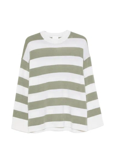 Allude Horizontal-stripe Sweater In Multi
