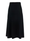 Allude Knit Skirt In Black