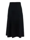 Allude Knit Skirt In Black