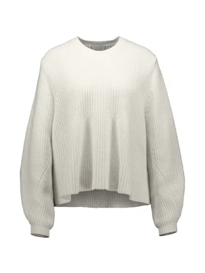 Allude Knitted Crewneck Sweater In Neutral