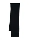 Allude Ribbed Cashmere Silk-blend Scarf In Blue