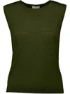 Allude Knitted Top In Green