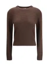 Allude Cashmere Sweater In Brown