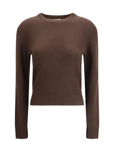 Allude Cashmere Sweater In Brown
