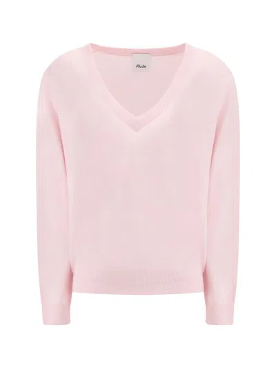 Allude Cashmere Sweater In Pink