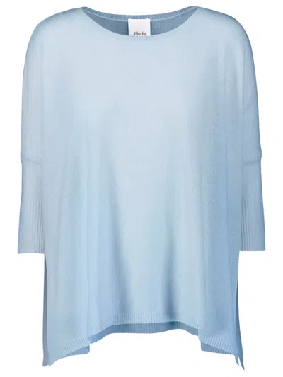 Allude Light Blue Cashmere Pullover