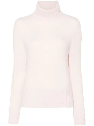 ALLUDE LIGHT PINK WOOL SWEATER