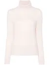 Allude Light Pink Wool Sweater In Pink