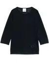 Allude Linen T-shirt In Blue