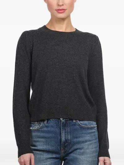 Allude Long-sleeve Sweater In Black