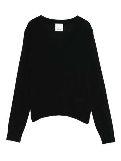 Allude Long-sleeve Top In Black