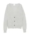 Allude Cashmere Cardigan In White