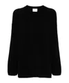 Allude V-neck Sweater In Black