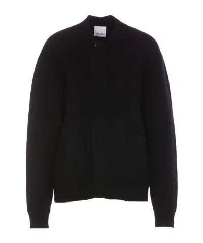 Allude Long-sleeved Sweater In Black
