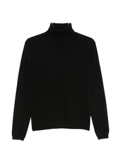 Allude Long-sleeves Sweater In Black