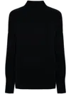 Allude Turtleneck In Wool And Cashmere In 黑色