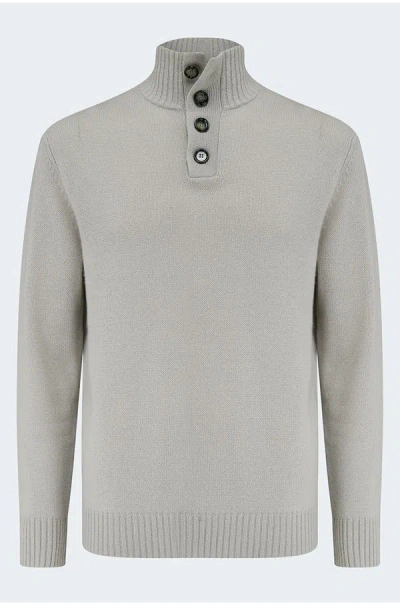 Allude Mockneck Sweater In Starlet In Sand