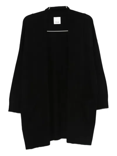 Allude Open-front Cardigan In Black
