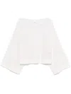 Allude Open-knit Sweater In Neutral