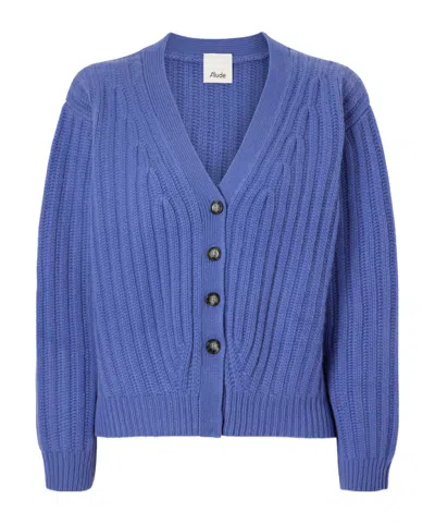 Allude Oversized Dropshoulder Knit Sweater In Blue