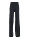 Allude Straight-leg Wool-cashmere Trousers In Blue