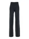 Allude Straight-leg Wool-cashmere Trousers In Gray