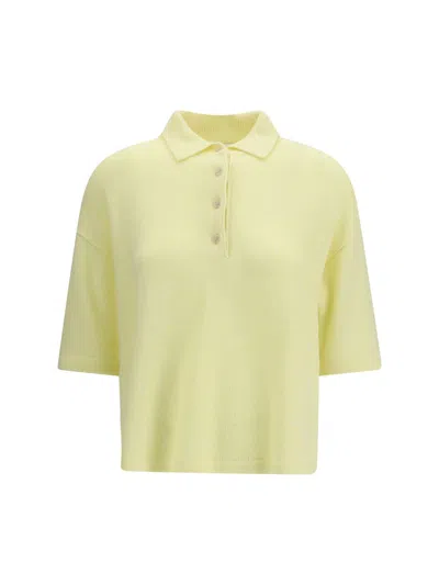 Allude Polo Shirts In Yellow