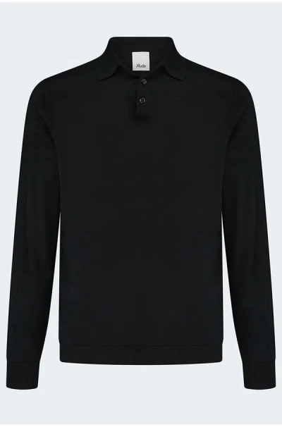 Allude Poloneck Sweater In Black