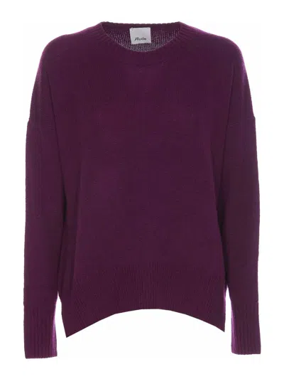 ALLUDE PURPLE SWEATER