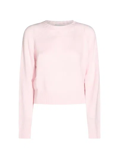 Allude Raglan-sleeve Sweater In Pink