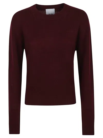 Allude Rd-sweater In Burgundy
