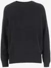 ALLUDE ALLUDE RIBBED CASHMERE AND SILK SWEATER