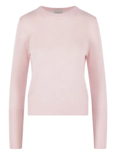 Allude Ribbed Cashmere Sweater In Pink