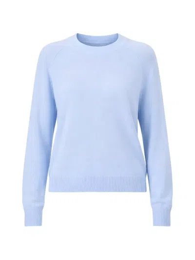 Allude Ribbed-hem Sweater In Blue