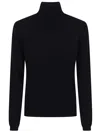 Allude Cashmere Turtleneck Sweater With Fine-knit Texture In Black
