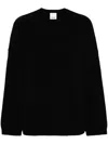 Allude V-neck Sweater In 黑色