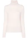 Allude Light Pink Wool Sweater In Rosa