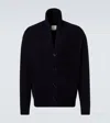 Allude Ribbed-knit Wool And Cashmere Cardigan In Blue