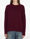 Allude Ribbed Side-slit Cashmere Sweater In Purple