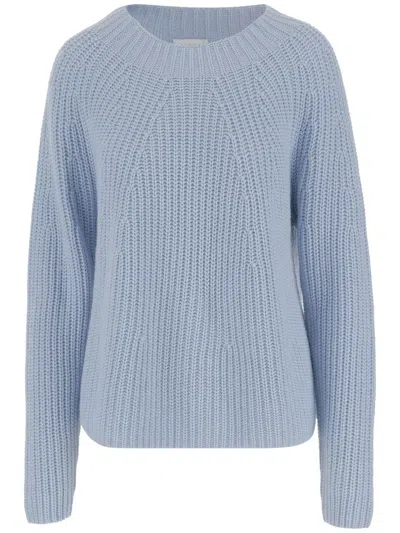 Allude Ribbed Sweater In Blue