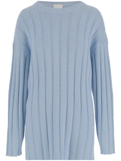 Allude Ribbed Sweater In Blue
