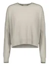 Allude Ribbed Sweater In Neutral