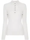 Allude Ribbed Sweater In Neutrals