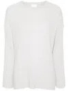 Allude Ribbed Sweater In Neutrals
