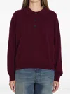 Allude Wool And Cashmere Polo Shirt In Red