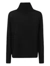 Allude Cashmere Turtleneck In Black