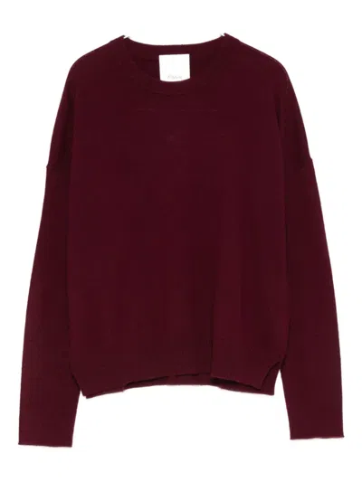 ALLUDE ROUND-NECK CASHMERE SWEATER