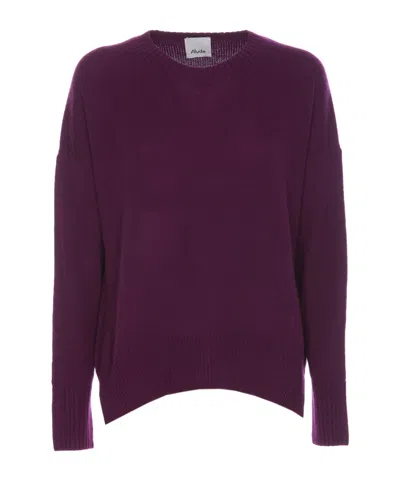 Allude Knit Sweater In Purple