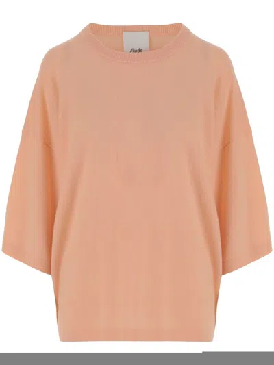 ALLUDE ROUND-NECK SWEATER